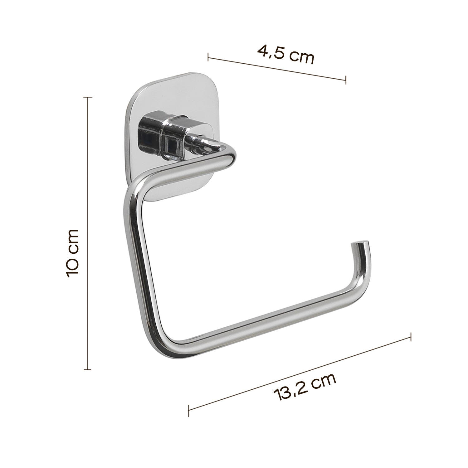 Porta carta igienica in acciaio inox e cromall Teide di Gedy - Cromato