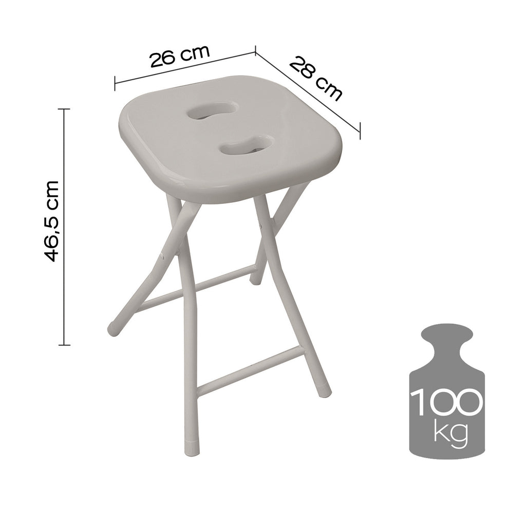 Sgabello richiudibile Gedy - Tortora chiaro