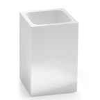 Portaspazzolini in resina e sabbia Gedy serie Sofia - Bianco