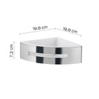 Portaoggetti doccia angolare modello Poseidon Gedy in cromo/bianco