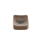 Portasapone da appoggio in bambÃ¹ Gedy modello Dafne - Noce