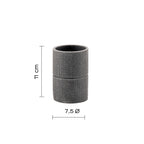 Portaspazzolini in resina Gedy serie Petra - Grigio