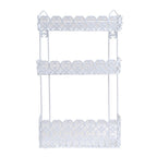 Mensola doccia a 3 livelli modello Agadir colore bianco