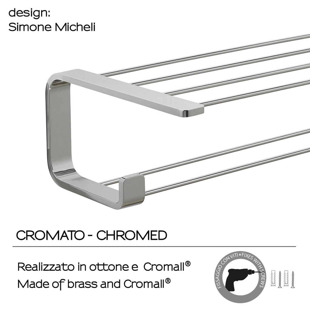 Mensola porta asciugamani in Ottone