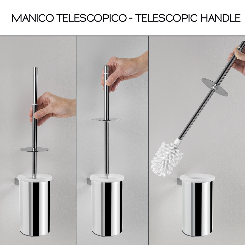 Scopino in Acciaio Inox Gedy serie Canarie - Cromato