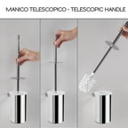 Scopino in Acciaio Inox Gedy serie Canarie - Cromato