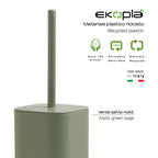 Scopino da appoggio Seventy EkoplÃ  Gedy in materiale plastico riciclato - Verde Salvia Matt