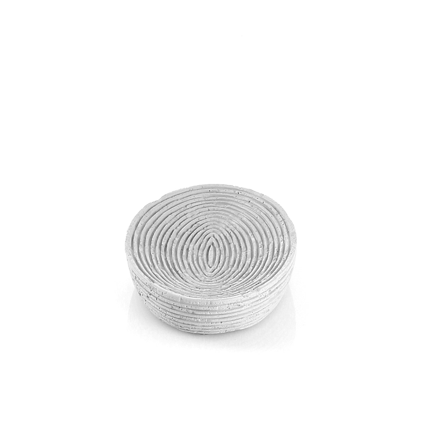 Portasapone da appoggio in resina Gedy serie Gemini - Bianco