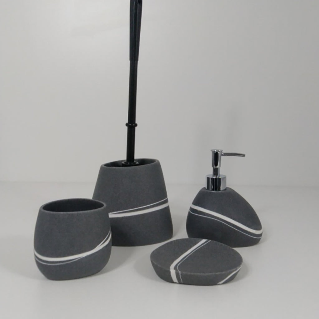 Portasapone da appoggio Gedy serie Yvonne - Grigio