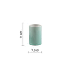 Portaspazzolini da appoggio Gedy modello Sabina - Acquamarina