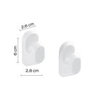 Appendiabiti 2 pezzi di Gedy serie Junior - Bianco