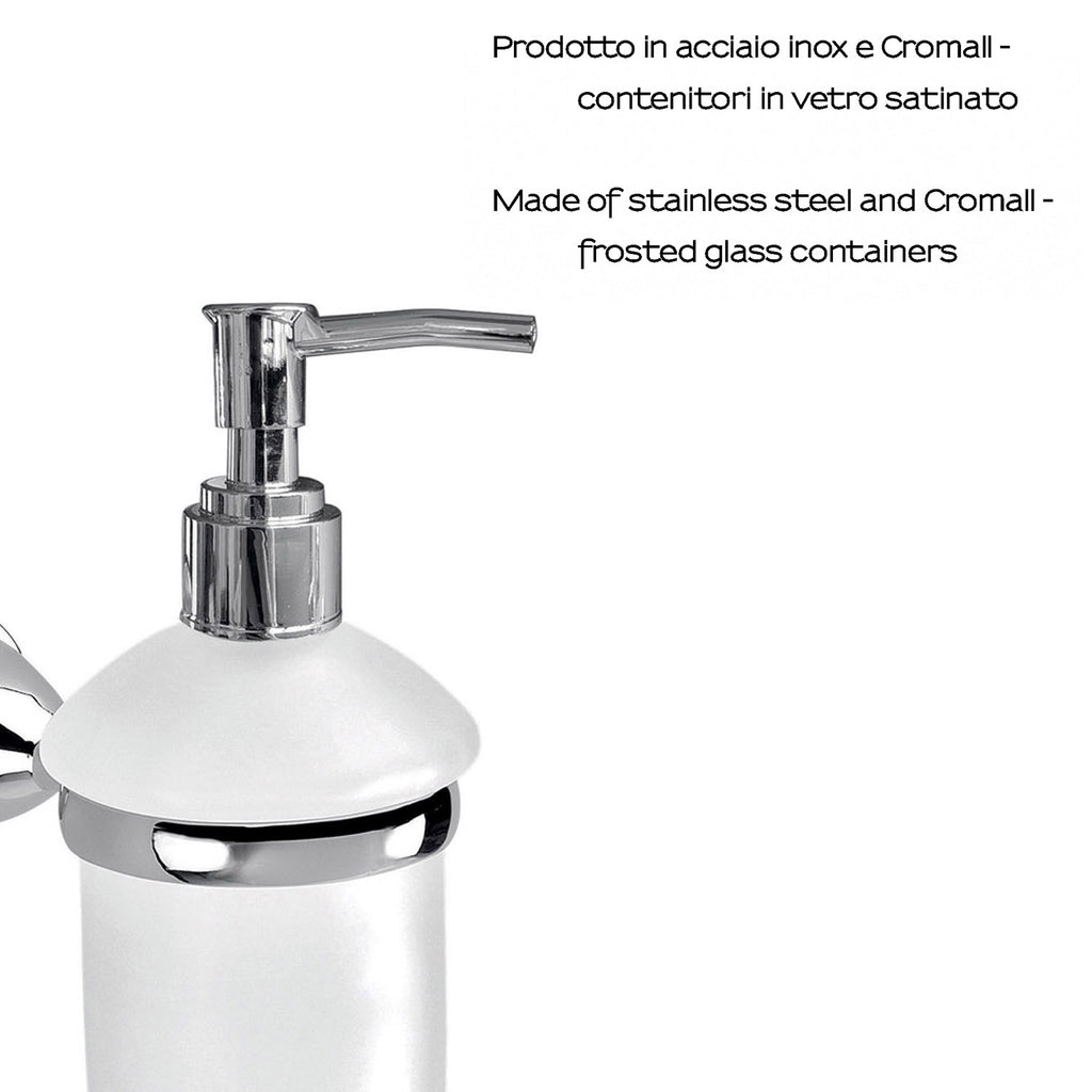 Dispenser sapone in Acciaio Inox Genziana di Gedy - Cromato
