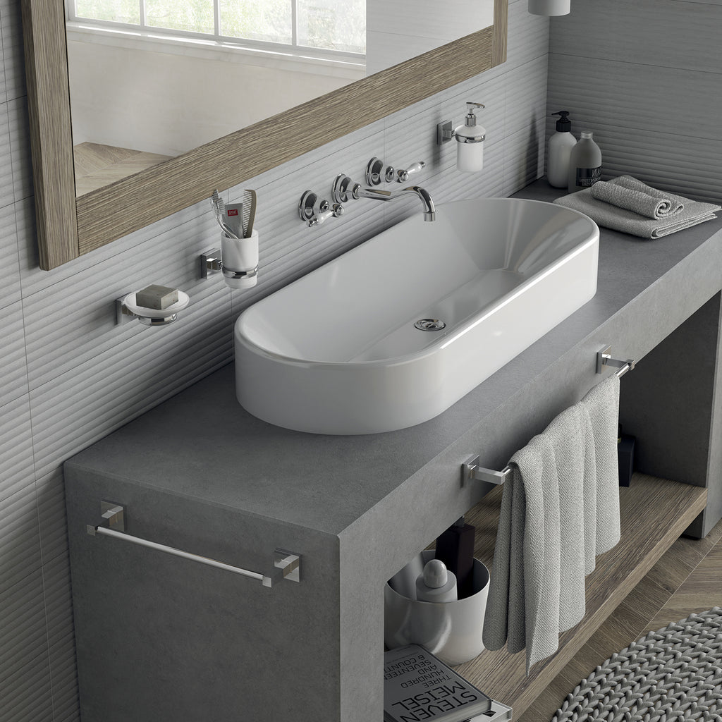 Dispenser sapone a muro di Gedy serie Olimpo - Cromato