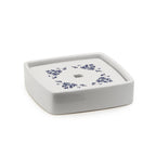 Portasapone in porcellana Gedy serie Cixi - Bianco/Blu