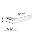 Portarotolo a parete Gedy serie Azzorre - Cromato