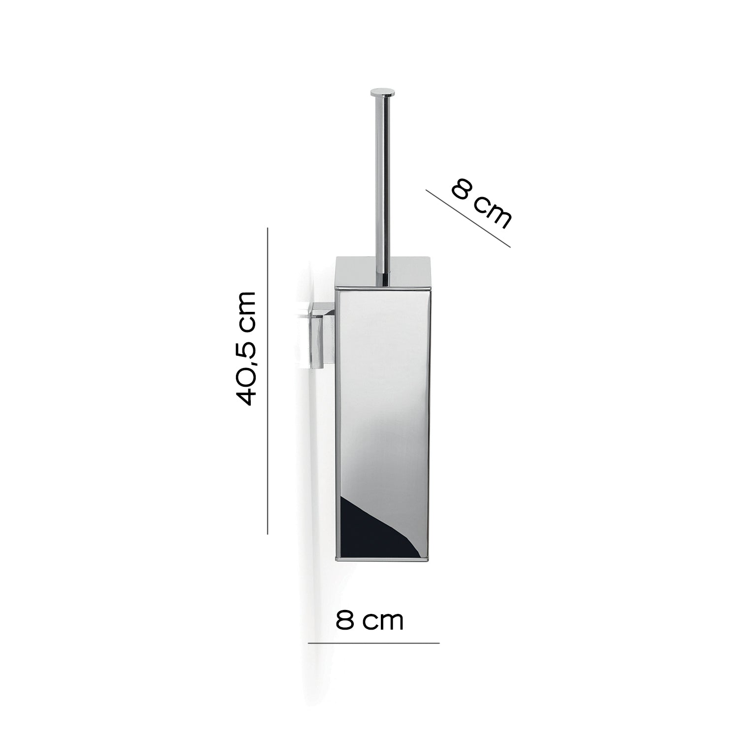 Scopino a muro Gedy serie Bridge - Cromato