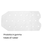 Tappeto antiscivolo vasca 72x36 cm in gomma di Gedy - Bianco