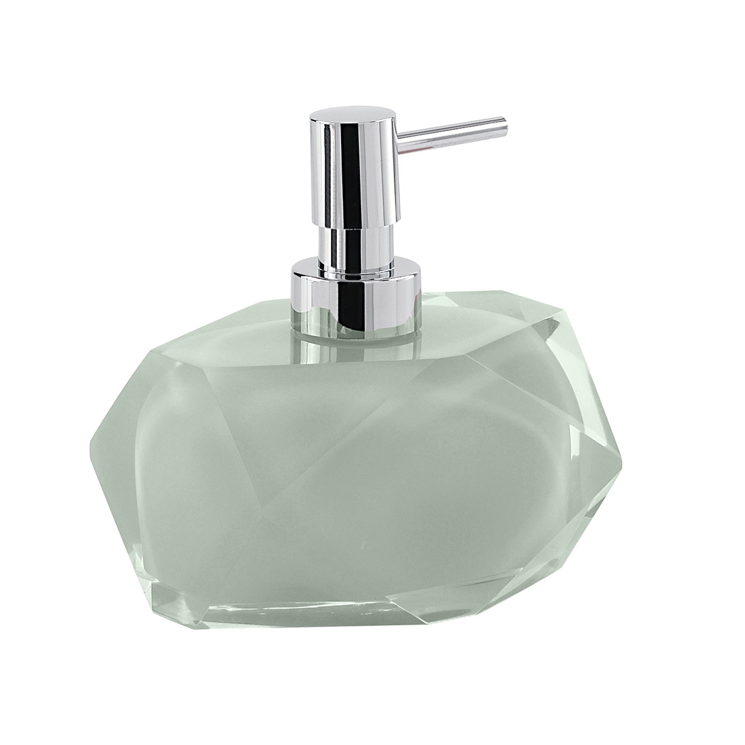 Dosasapone con erogatore in plastica cromata Gedy serie Chanelle - Verde Menta