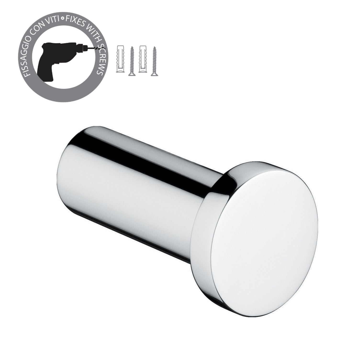 Appendiabiti in ottone e Cromall Gedy serie Canarie - Cromato