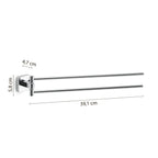 Portasalviette a snodo Gedy modello Tonga 4.7x39.1xH5.8 cm - Cromato