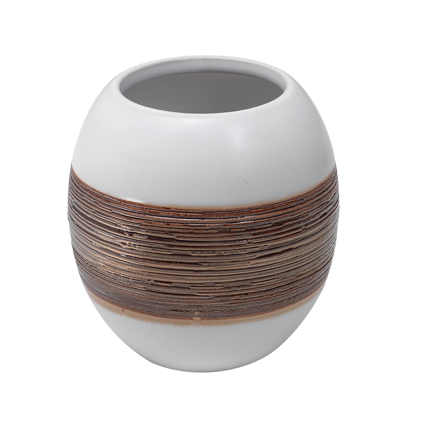 Portaspazzolini in ceramica Gedy serie Alexia - Bianco