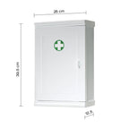 Armadietto farmacia 25x39 con chiave e 1 ripiano modello Jolly di Gedy - Bianco