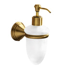 Dispenser sapone a parete con erogatore in plastica bronzata di Gedy serie Romance - Bronzo