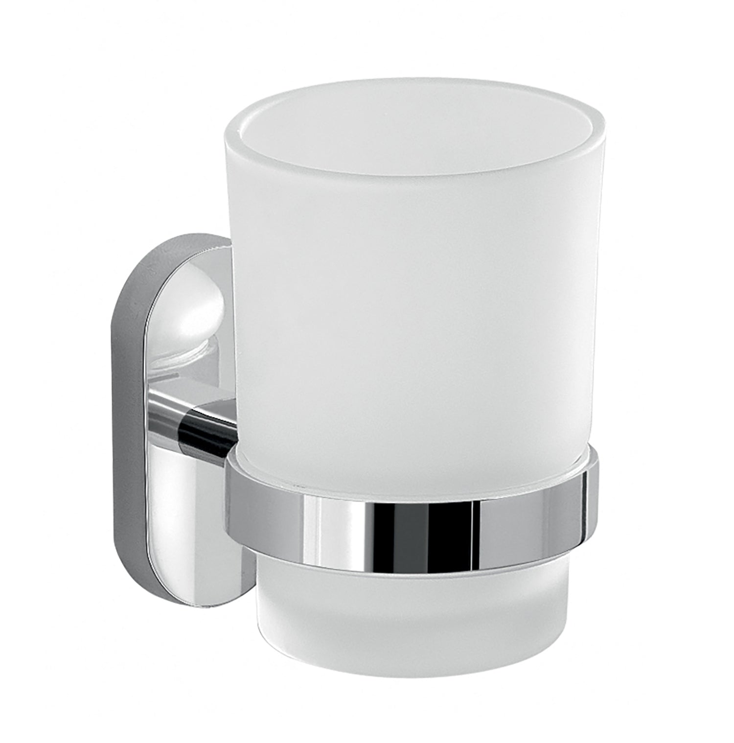 Portaspazzolini in Acciaio Inox Gedy serie Febo - Cromato