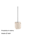 Scopino con ciuffo in setole Gedy serie Chanelle - Tortora Chiaro