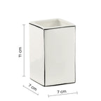Portaspazzolini in ceramica Gedy serie Lucrezia - Bianco