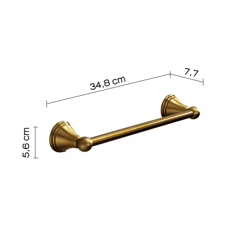 Porta asciugamani 35 cm a parete di Gedy serie Romance - Bronzo