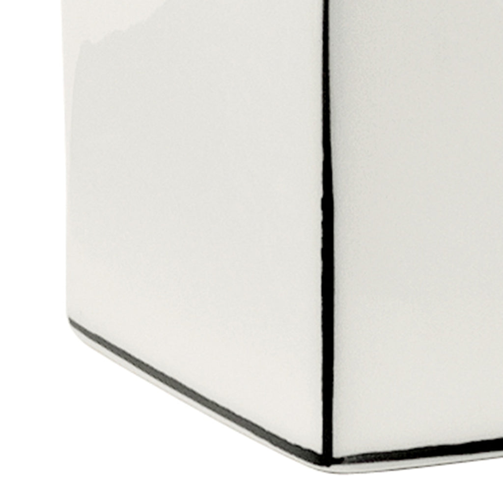 Portaspazzolini in ceramica Gedy serie Lucrezia - Bianco