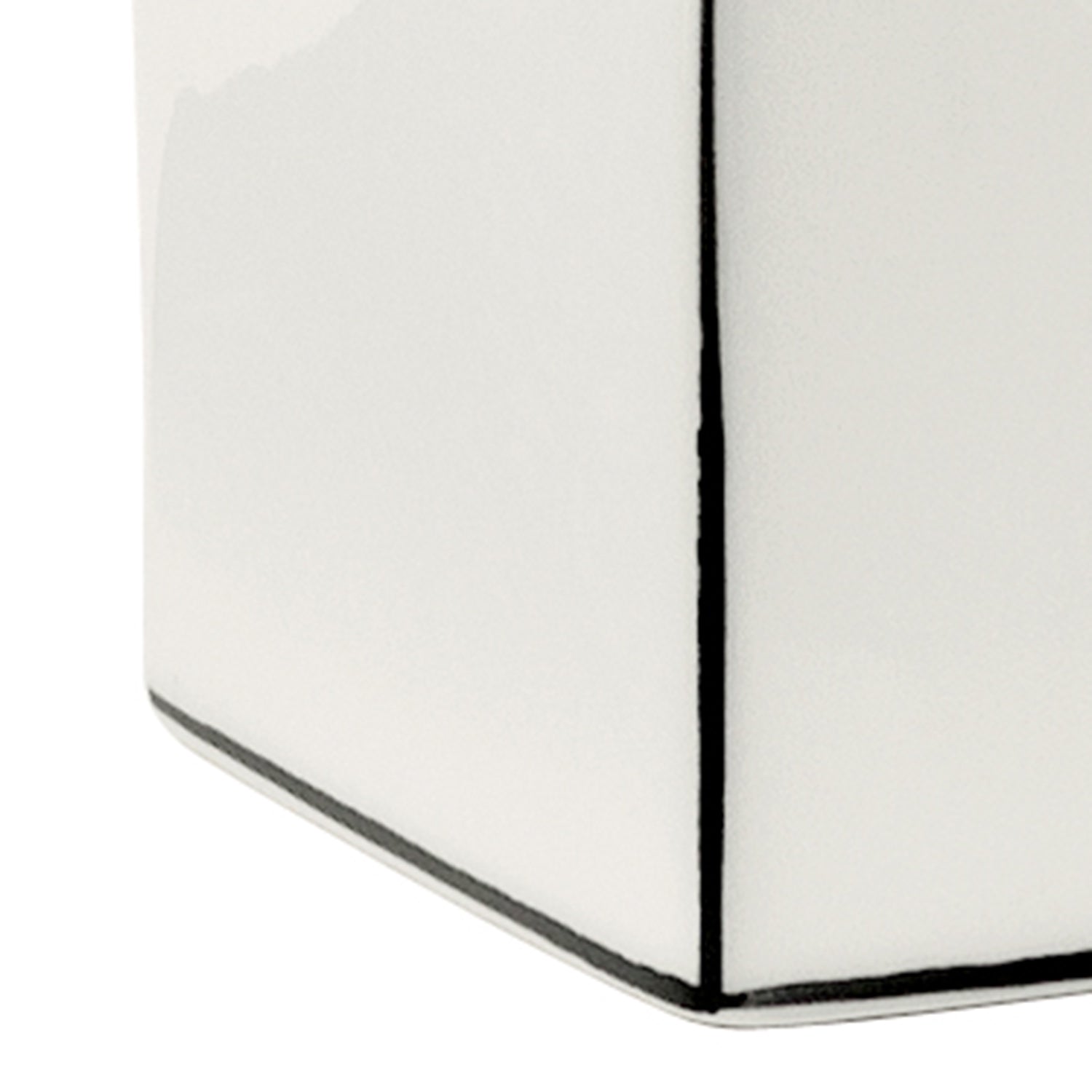 Portaspazzolini in ceramica Gedy serie Lucrezia - Bianco