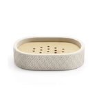 Portasapone in cemento e bambÃ¹ Gedy serie Afrodite - Grigio