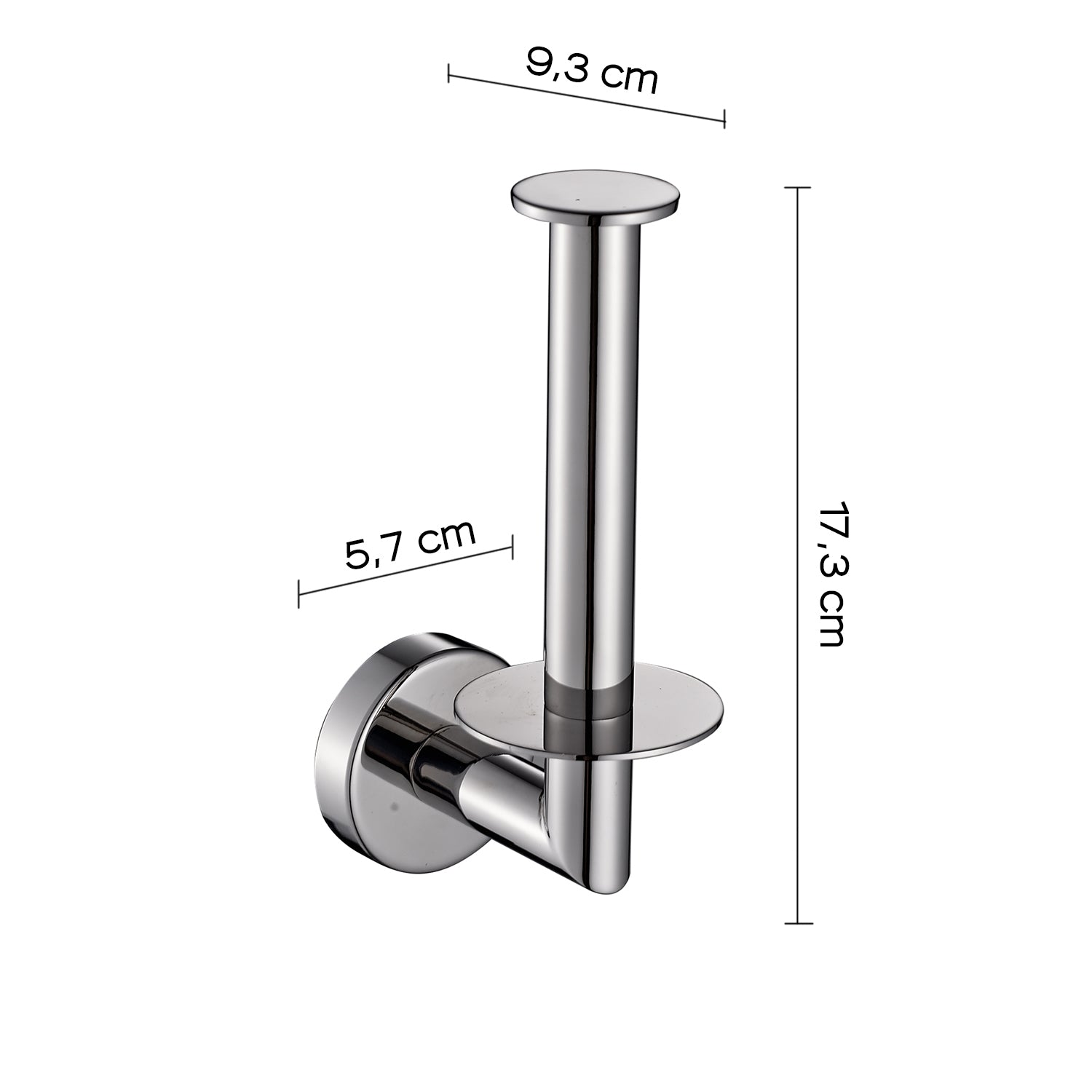Portarotolo di riserva in Acciaio Inox AISI 304 Gedy serie Project - Lucido