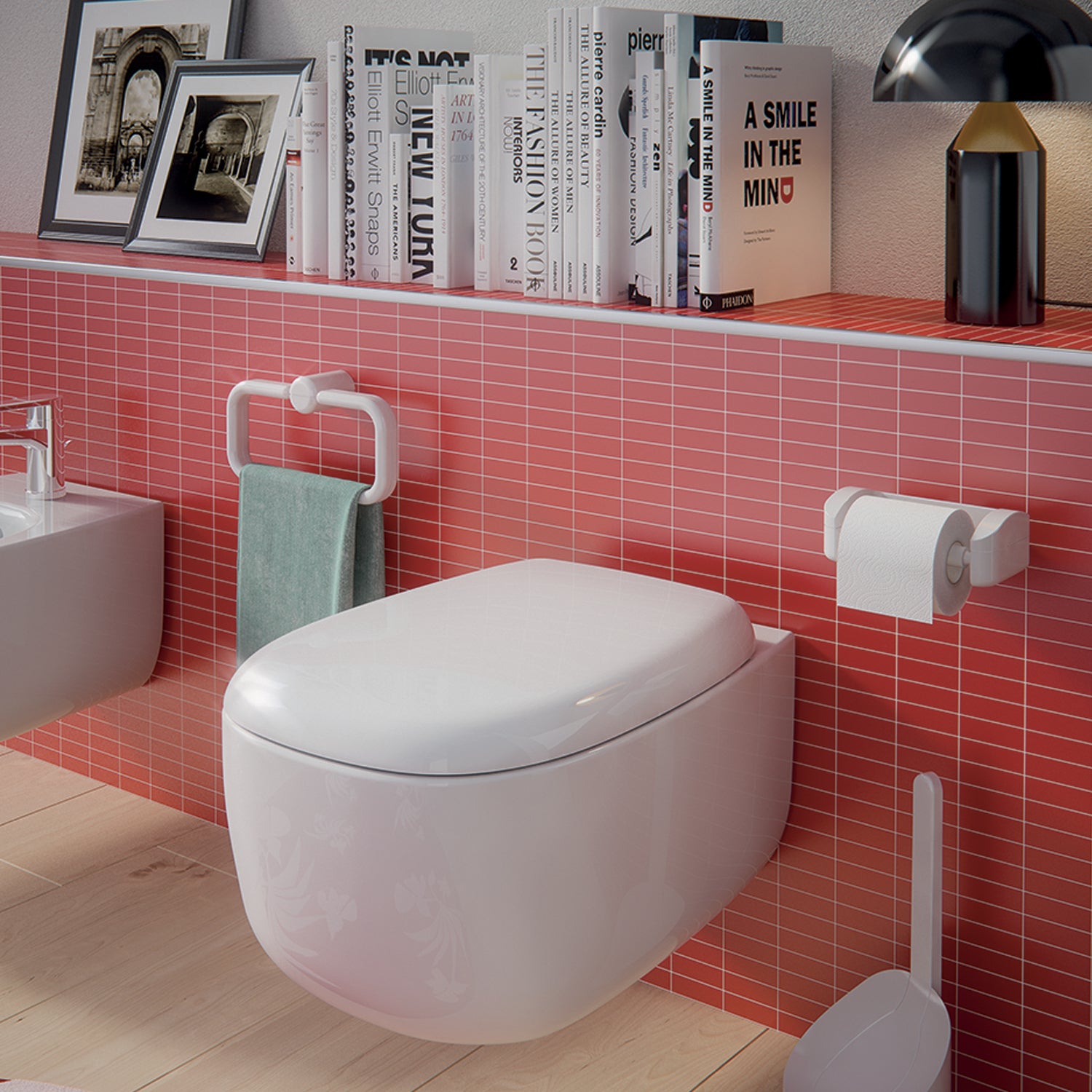 Portasalviette ad anello a muro di Gedy serie 2900 - Bianco