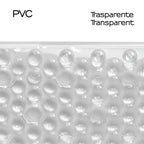 Tappeto antiscivolo doccia 53x53 modello Solid di Gedy - Trasparente