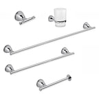 Set 5 pezzi in Acciaio Inox di Gedy serie Genziana - Cromato