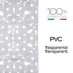 Tappeto antiscivolo doccia 53x53 in PVC modello Margherita di Gedy - Trasparente