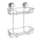 Portaoggetti doccia doppio in filo di Gedy serie Hot - Cromato