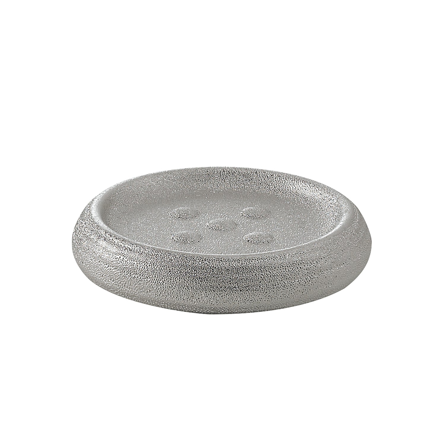 Portasapone da appoggio in ceramica Gedy modello Astrid - Argento