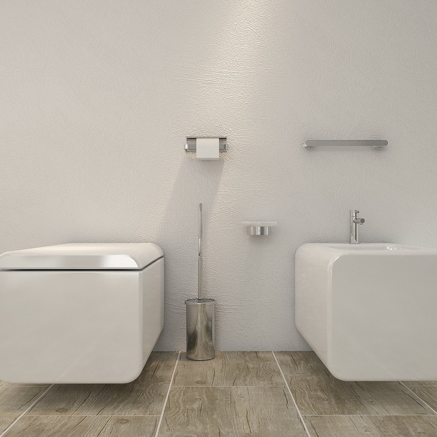 Portasalviette 35 cm a parete Gedy serie Azzorre - Cromato