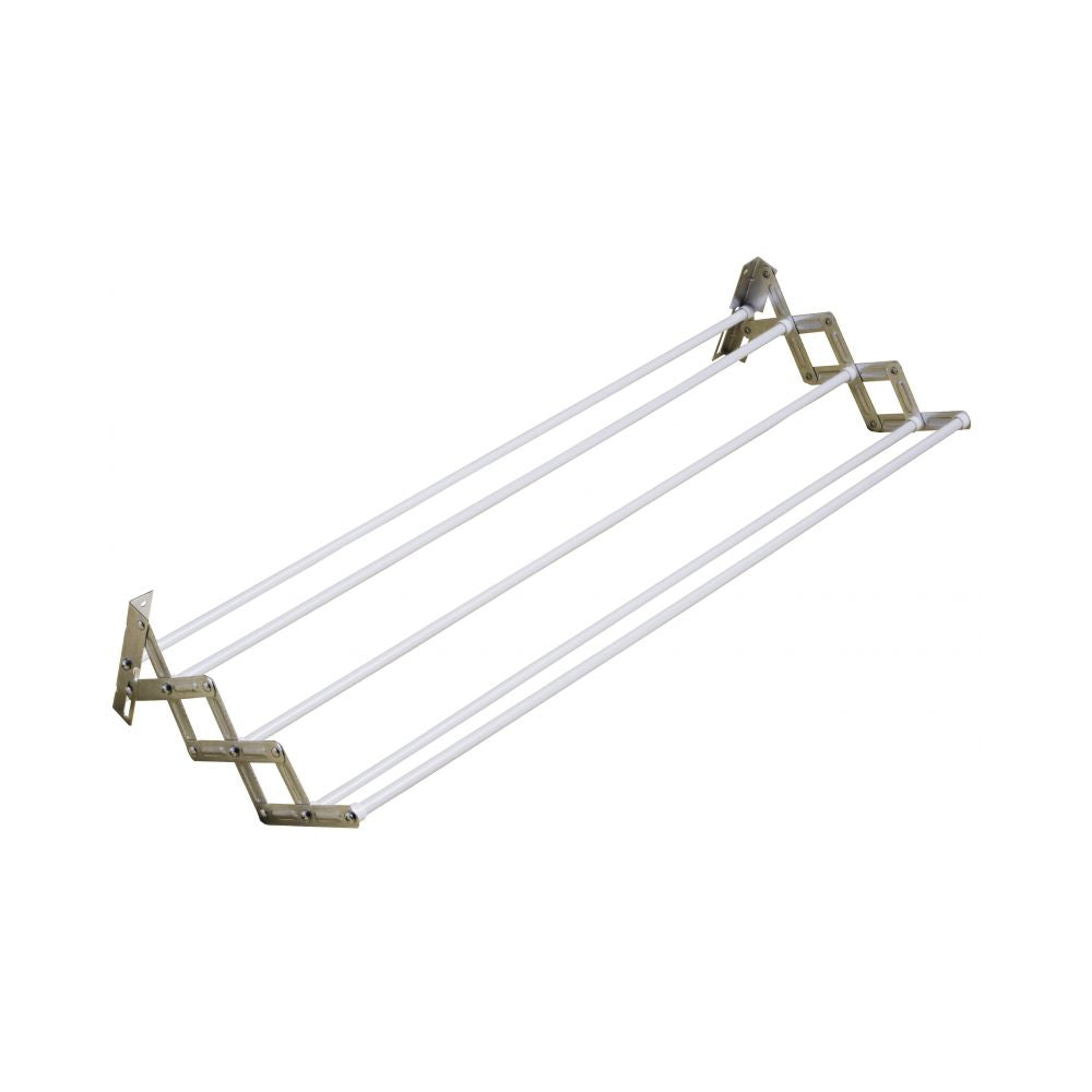 Stendibiancheria estensibile a parete 100 cm in acciaio plastificato