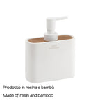 Dispenser sapone da appoggio con erogatore Gedy modello Ninfea - Bianco Matt