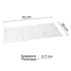 Tappeto antiscivolo doccia 35x70 modello River di Gedy - Trasparente