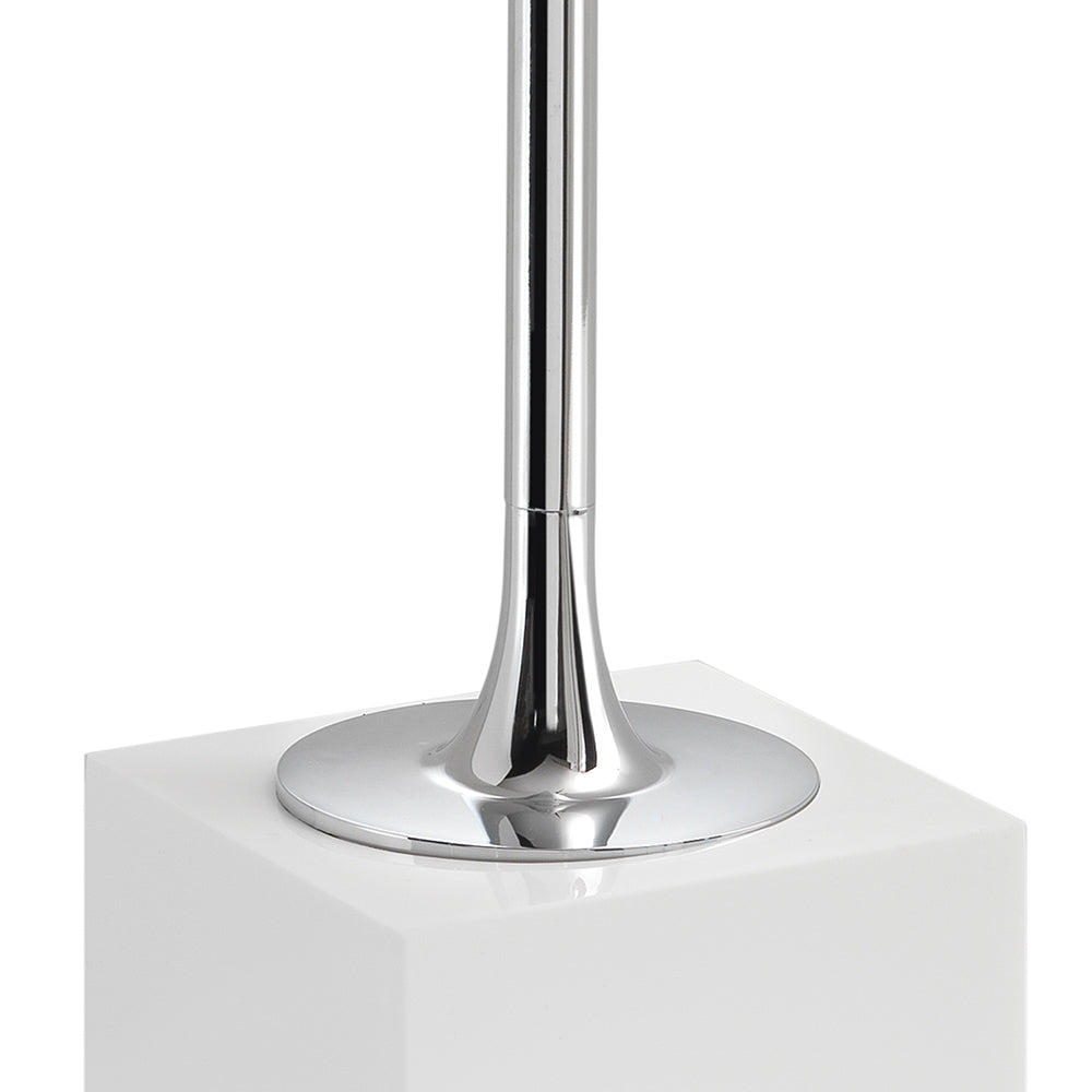 Scopino in resina e sabbia Gedy serie Sofia - Bianco