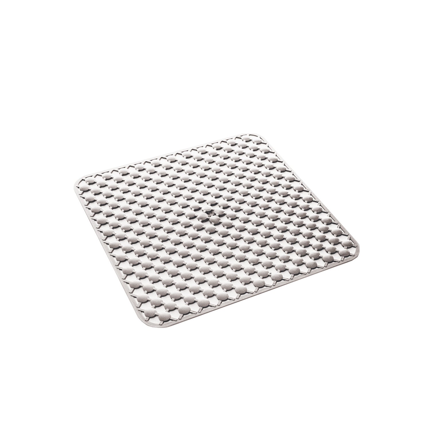 Tappeto antiscivolo doccia 53x53 in gomma modello Geo di Gedy - Bianco