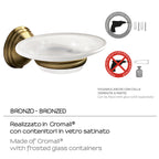 Portasapone a parete di Gedy serie Romance - Bronzo