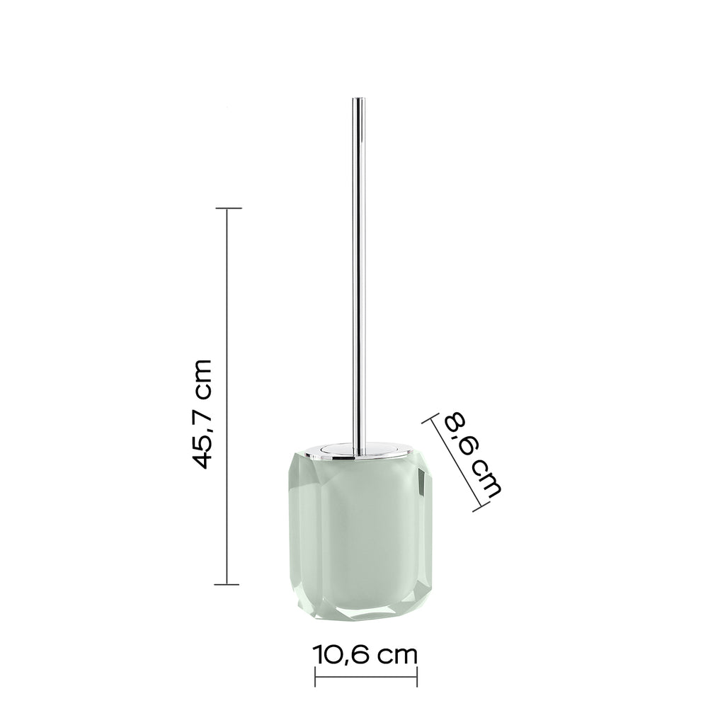 Scopino con ciuffo in setole Gedy serie Chanelle - Verde Menta