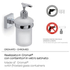 Dispenser sapone a muro di Gedy serie Olimpo - Cromato